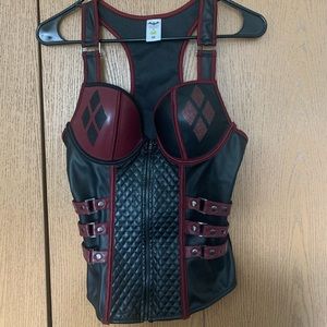Harley Quinn Corset Top Size Medium